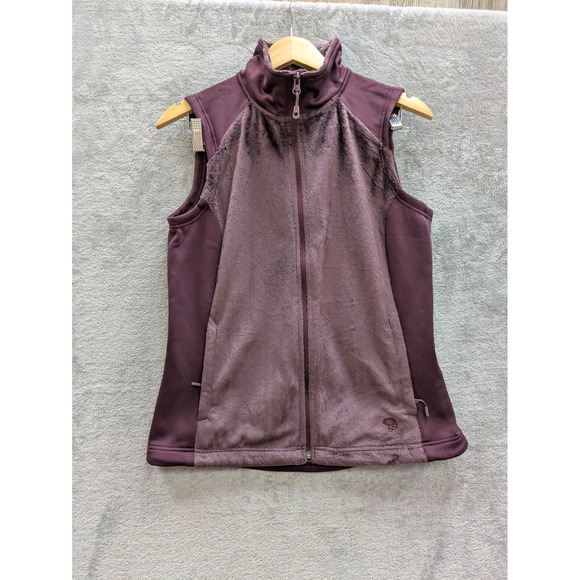 Mountain Hardwear Jackets & Blazers - Gorpcore Full Zip Fleece Vest Womens Medium Plum Purple Mountain Hardwear